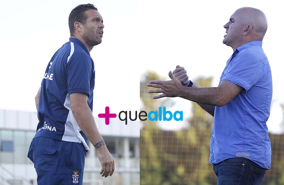 Los entrenadores de Albacete y Cartagena, Luis césar y Tevenet 