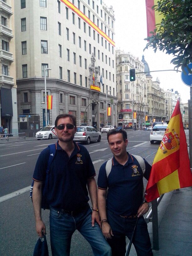 Miembros del Tercenio Número XIII Reina Sofía, de Albacete, han asistido esta mañana en Madrid a los actos por la coronación de Felipe VI.