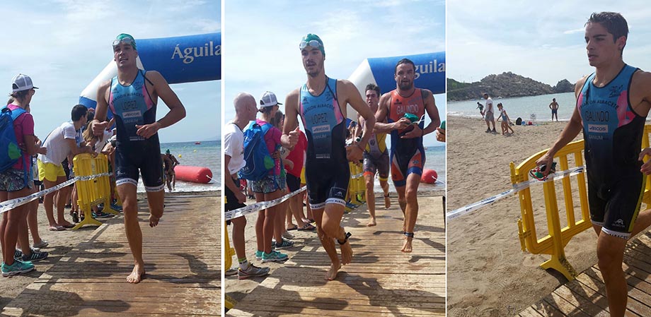 El pasado fin de semana se disputó en Águilas el Campeonato de España de Triatlón por equipos, última prueba de las cinco que componen la liga de clubes.   El Sábado día 12 se celebraron las competiciones de promoción y el Domingo 13 tocaba el plato fuerte con la disputa de la Segunda y Primera división. 