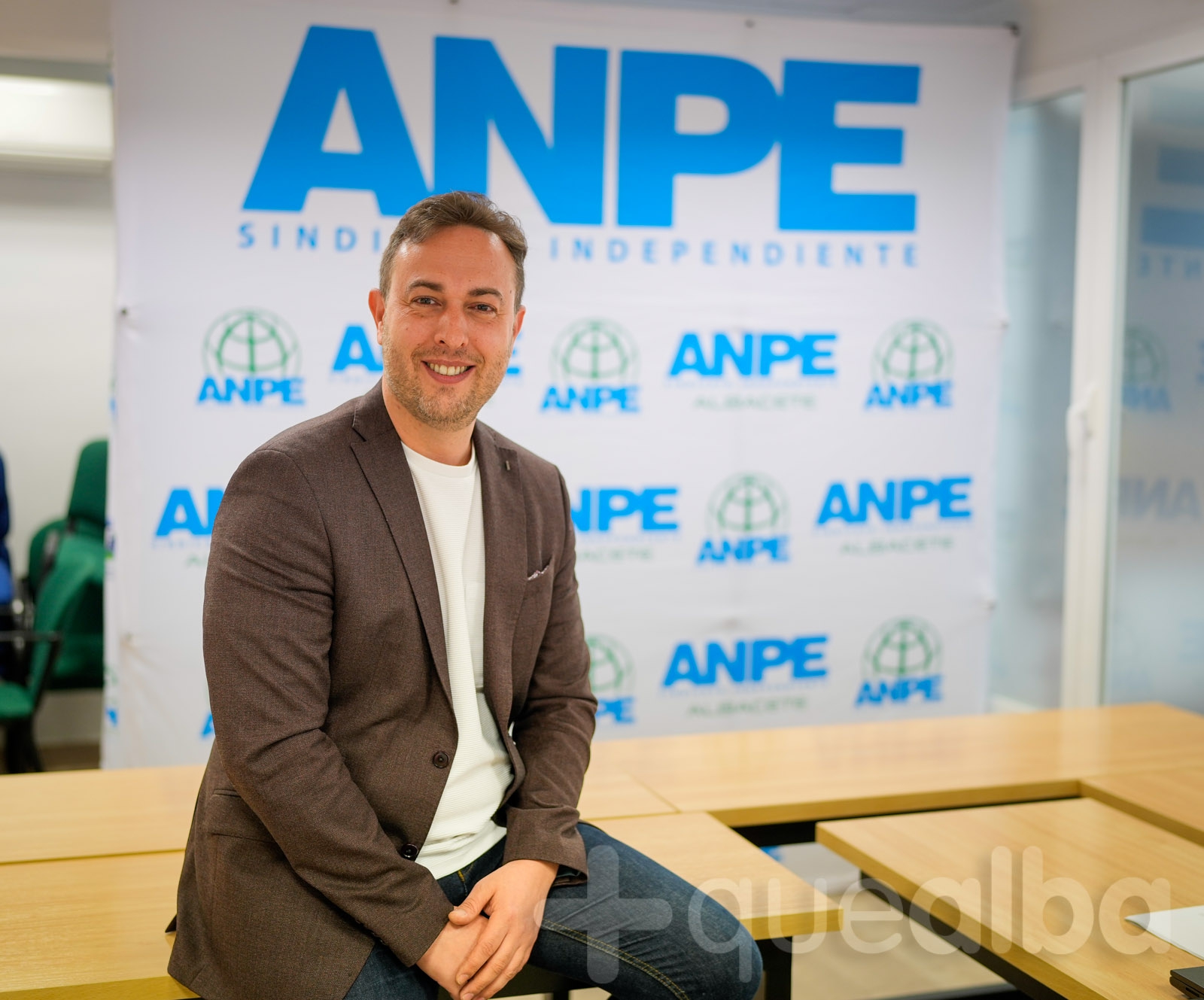 El presidente regional de ANPE, Martín Navarro
